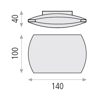 Nástěnné designové led svítidlo - Kira